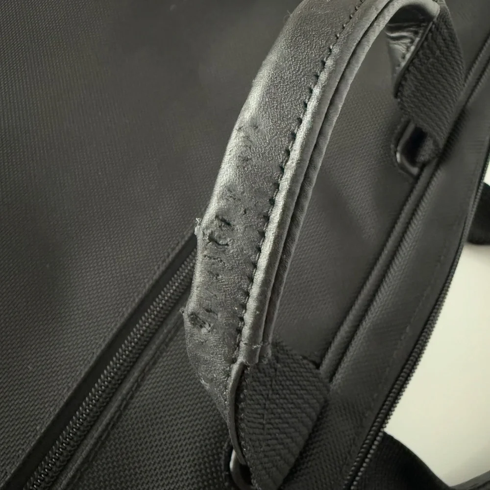 Tumi Slim Portfolio Expandable Laptop Briefcase in Black